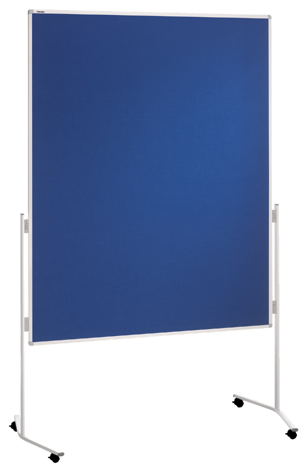 FRANKEN Moderationstafel ECO, 1.200 x 1.500 mm, Filz, blau von FRANKEN