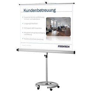 FRANKEN Stativleinwand MOBIL 1:1, 150 x 150 cm Projektionsfläche von FRANKEN