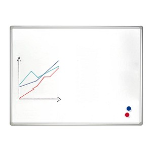 FRANKEN Whiteboard PRO 100,0 x 75,0 cm weiß emaillierter Stahl von FRANKEN