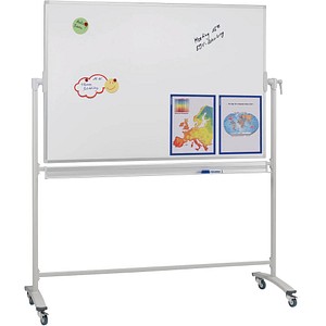 FRANKEN mobiles Whiteboard 200,0 x 100,0 cm weiß lackierter Stahl von FRANKEN