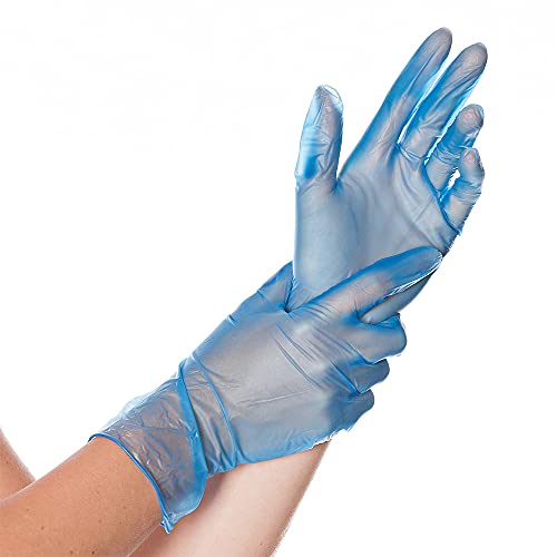 Franz Mensch Hygostar Vinylhandschuhe Ideal | puderfrei, blau, 10/XL, 24cm, 100 Stück, Einweghandschuhe latexfrei, Untersuchungshandschuhe Vinyl Franz Mensch Hygostar Vinylhandschuhe Ideal | puderfrei, blau, 10/XL, 24cm, 100 Stück, Einweghandschuhe latexfrei, Untersuchungshandschuhe Vinyl von FRANZ MENSCH