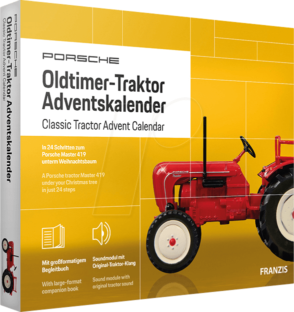 ADV 67133-2 - Adventskalender - Porsche Oldtimer-Traktor (DE/EN) von FRANZIS-VERLAG