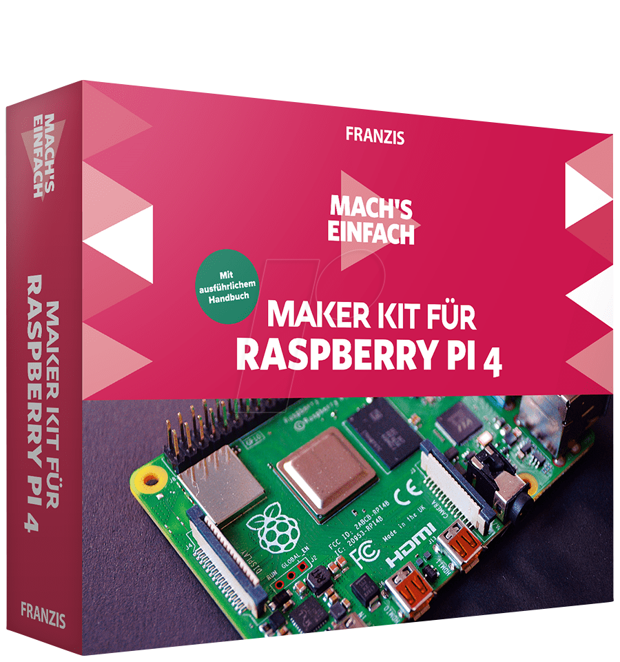 IS 9-631-67112-7 - Raspberry - Mach's einfach: Maker Kit für Raspberry Pi 4 (DE) von FRANZIS-VERLAG