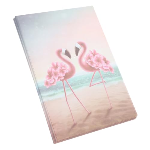 FRCOLOR 50 Stück Flamingo-briefpapier Dekoratives Briefpapier Brief Aus Papier Briefpapier Schreiben Schreibpapier Zum Schreiben Von Briefen Stationäres Papier Tragbares Briefpapier von FRCOLOR