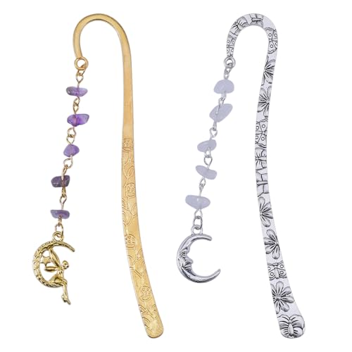 FREEBLOSS 2 Stück Lesezeichen Set Aus Metall Mit Kristallfee Vintage Lesezeichen Mit Kristallanhänger Handgefertigte Lesezeichen Geschenk Metall Lesezeichen Für Frauen Für Buchliebhaber FREEBLOSS 2 Stück Lesezeichen Set Aus Metall Mit Kristallfee Vintage Lesezeichen Mit Kristallanhänger Handgefertigte Lesezeichen Geschenk Metall Lesezeichen Für Frauen Für Buchliebhaber von FREEBLOSS