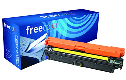 Freecolor CE272A für HP Color LaserJet CP5525, Premium Toner, wiederaufbereitet 15000 Seiten, bei 5% Deckung, gelb von FREECOLOR