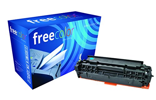 freecolor CC531A für HP Color LaserJet CP2025, Premium Tonerkartusche, wiederaufbereitet, 2.800 Seiten, 5 Prozent Deckung, CYAN von FREECOLOR