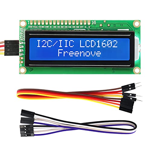 FREENOVE I2C LCD 1602 Module, New Type IIC TWI Serial 16x2 Display, Compatible with Arduino Raspberry Pi Pico ESP32 ESP8266 von FREENOVE