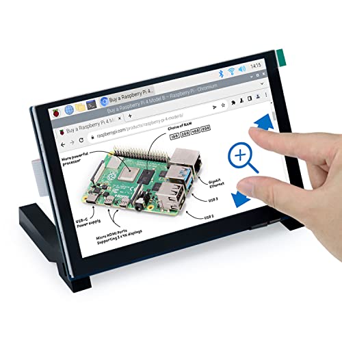 Freenove 5 Inch Touchscreen Monitor for Raspberry Pi, 800x480 Pixel IPS Display, 5-Point Touch Capacitive Screen, Driver-Free DISPLAY Port von FREENOVE