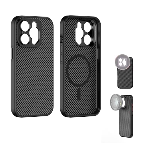 FREEWELL Pro Filmmaker Tasche für iPhone 13 Pro Max - Magnetischer Filter & 17mm Objektivanschluss Schwarz von FREEWELL