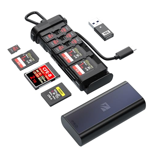 Freewell USD 3.2 10GBps Pro Reader Vielseitiges CF Express A, CF Express B, SD und Micro SD Kartenlesegerät und -Halter für professionelle Fotografen und Videofilmer von FREEWELL