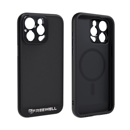 FREEWELL Sherpa Series Tasche für iPhone 15 Pro Max Magnetische Filterhalterung und Objektivschlitz der F-Serie Schwarz von FREEWELL