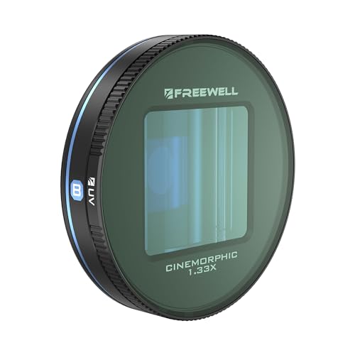 Freewell 1.33x Blue Anamorphic Lens Kompatibel mit Freewell Sherpa und Galaxy Cases - Verbessern Sie Ihre Mobile Cinematographie von FREEWELL