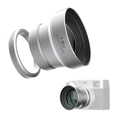 Freewell 1.5X Teleobjektiv Kompatibel mit Fuji X100VI X100V, Verbesserter Zoom und leichtes Design von FREEWELL