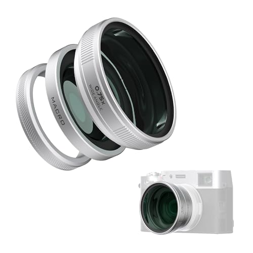 Freewell 2-in-1 Weitwinkel- & Makro-Objektiv kompatibel mit Fuji X100VI/X100V - Vielseitiges Design, verbesserte Vergrößerung von FREEWELL