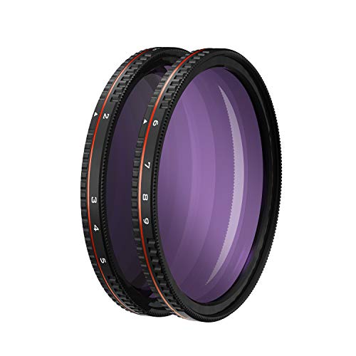 Freewell 62mm Gewinde Harter Halt Variable ND Filter All Day 2 bis 5 Stop & 6 bis 9, Stop - 2Pack Freewell 62mm Gewinde Harter Halt Variable ND Filter All Day 2 bis 5 Stop & 6 bis 9, Stop - 2Pack von FREEWELL
