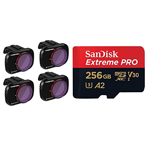 Freewell Bright Day - 4K Series - 4Pack Filters & SanDisk Extreme PRO microSDXC UHS-I Speicherkarte 256 GB + Adapter & RescuePRO Deluxe Für Smartphones von FREEWELL