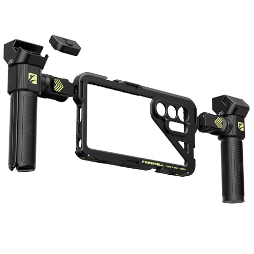Freewell Genius Rig Cage für Samsung S25 Ultra - Werkzeuglose Einrichtung, Stativ- und Einbeinstativgriffe, Bluetooth-Fernbedienung, flexible Halterungen für professionelles Filmen Freewell Genius Rig Cage für Samsung S25 Ultra - Werkzeuglose Einrichtung, Stativ- und Einbeinstativgriffe, Bluetooth-Fernbedienung, flexible Halterungen für professionelles Filmen von FREEWELL