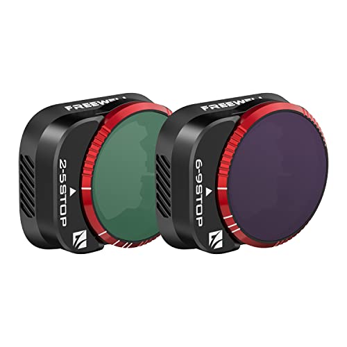 Freewell Variabler ND 2-5 Stop, 6-9 Stop 2 Pack VND Filter Kameraobjektivfilter kompatibel mit Mini 3 Pro/Mini 3 Freewell Variabler ND 2-5 Stop, 6-9 Stop 2 Pack VND Filter Kameraobjektivfilter kompatibel mit Mini 3 Pro/Mini 3 von FREEWELL