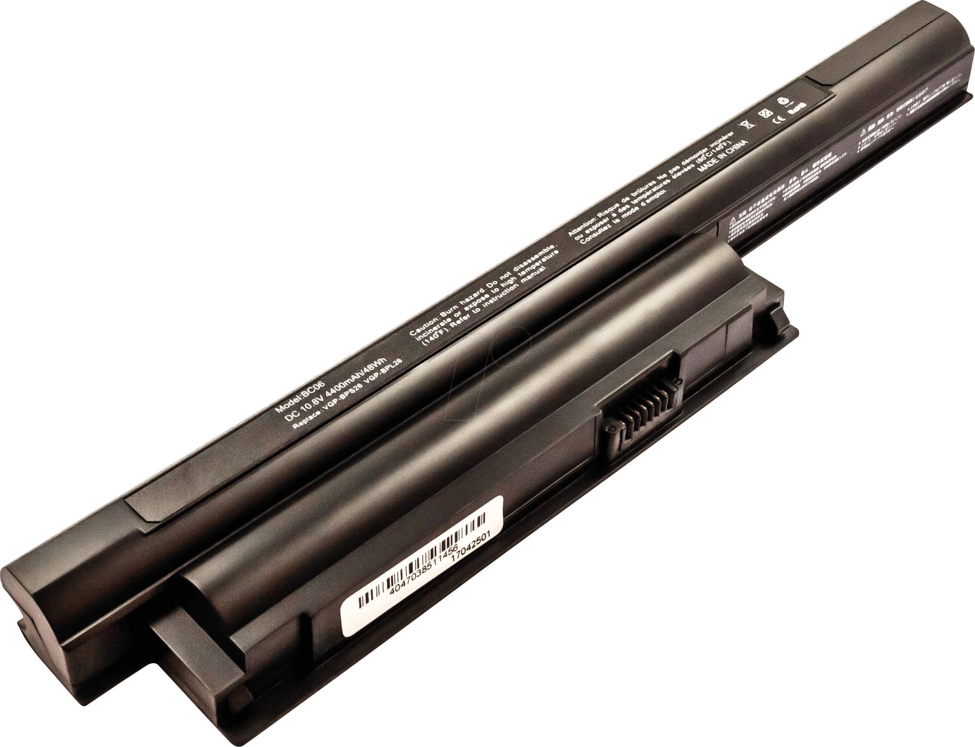 AKKU 51145 - Notebook-Akku für Sony, Li-Ion, 4400 mAh AKKU 51145 - Notebook-Akku für Sony, Li-Ion, 4400 mAh von FREI