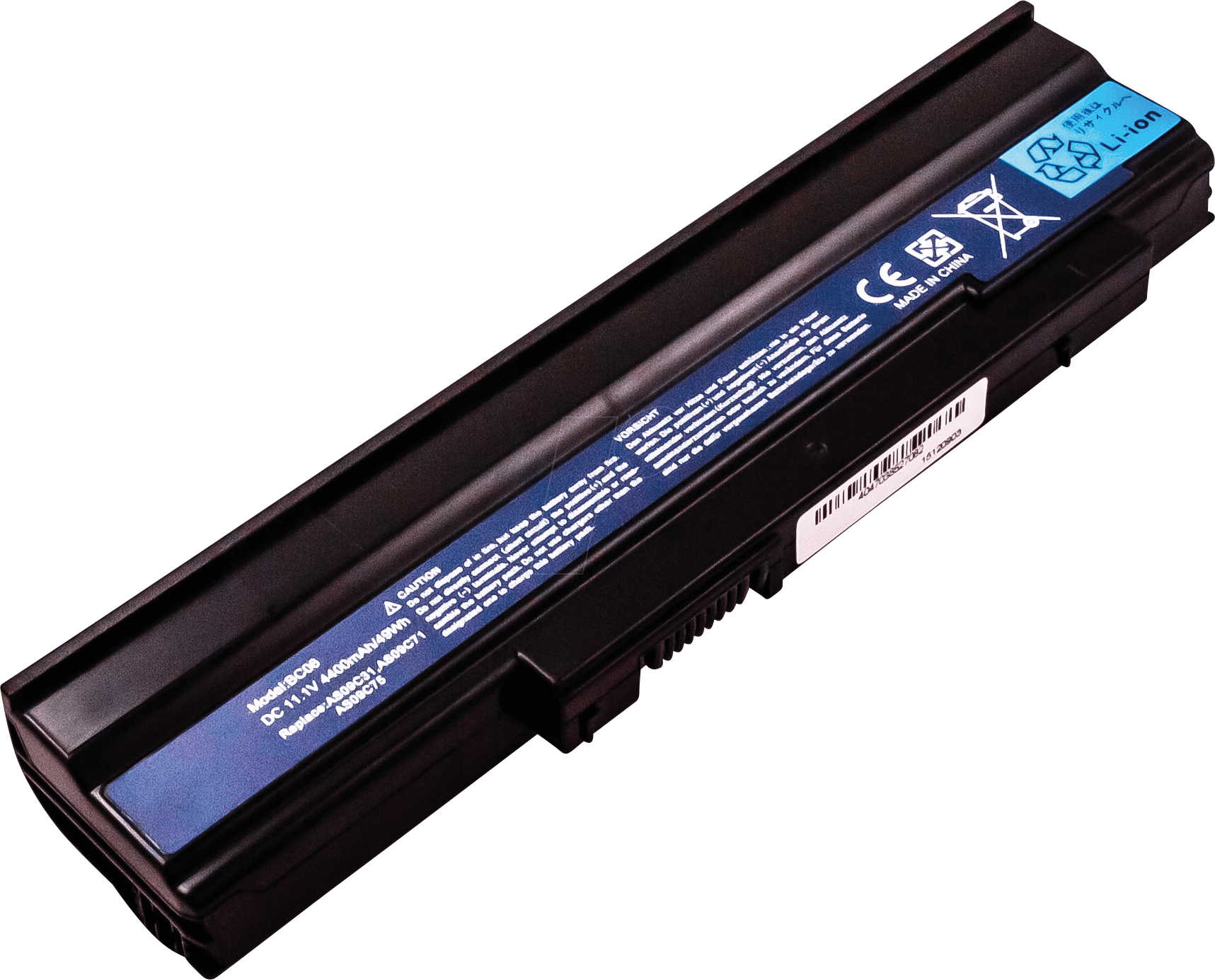 AKKU 52708 - Notebook-Akku für Acer, Li-Ion, 4400 mAh von FREI