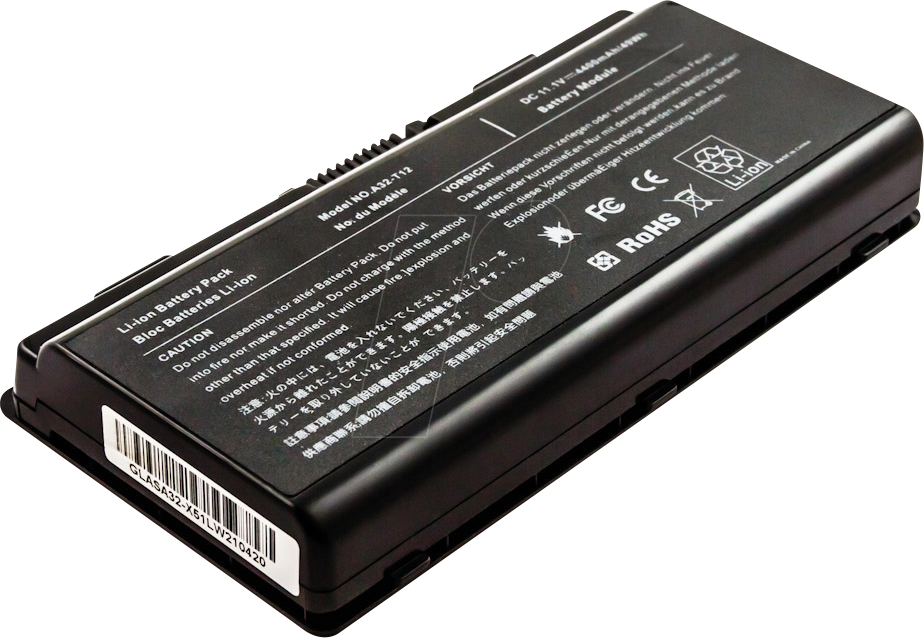 AKKU 53337 - Notebook-Akku für ASUS, Li-Ion, 4400 mAh von FREI