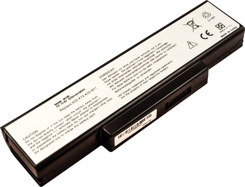 AKKU 53342 - Notebook-Akku für ASUS, Li-Ion, 5200 mAh von FREI