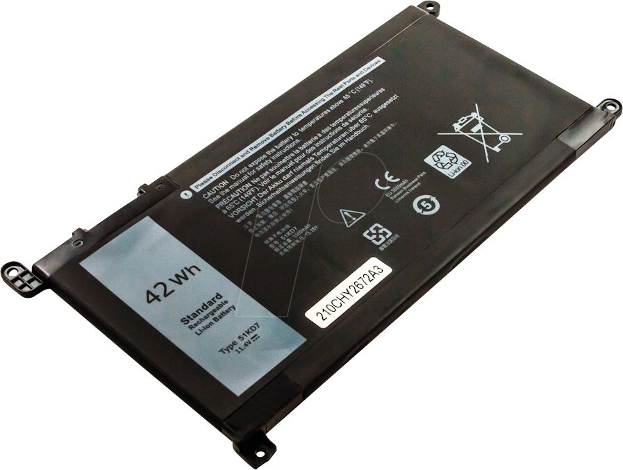 AKKU 54061 - Notebook-Akku für Dell, Li-Po, 3684 mAh von FREI