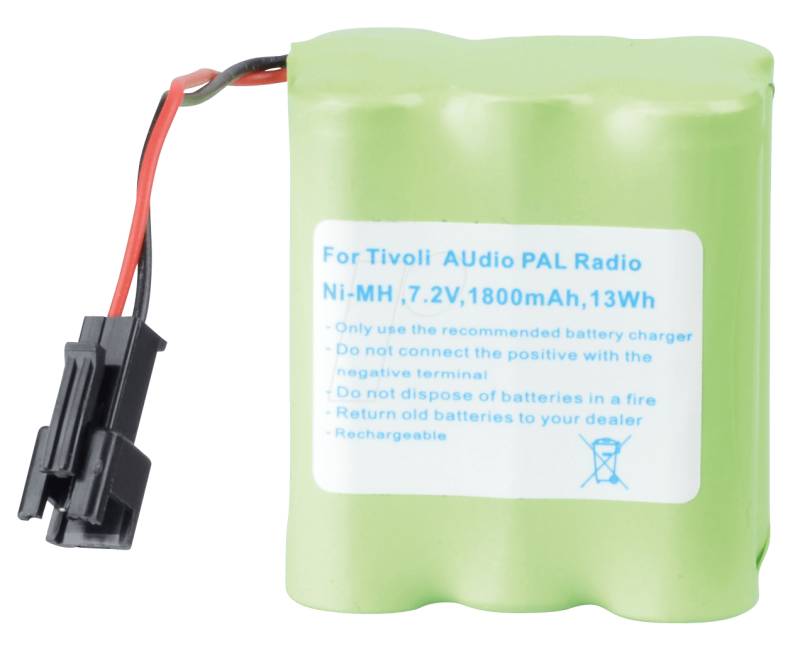AKKU TIVOLI 1 - MP3-Player Akku für TIVOLI Audio PAL Radio, NiMH, 1800 mAh von FREI