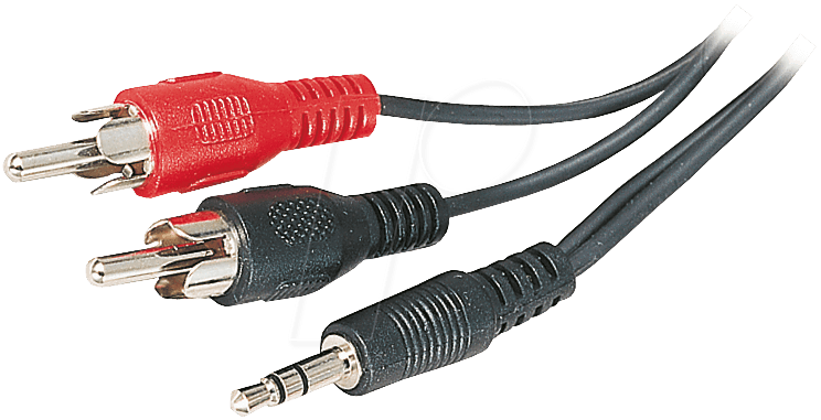 AVK 118-0050 - Audio Kabel, 3,5 mm Klinke auf 2x Cinch, 0,5 m von FREI
