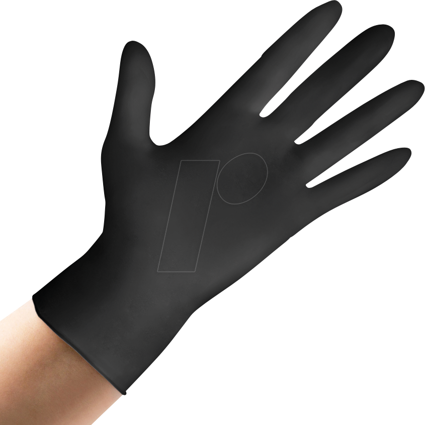 ETSOL 51840L - Einmalhandschuhe, Nitril, schwarz, Gr. L, 100 Stück von FREI