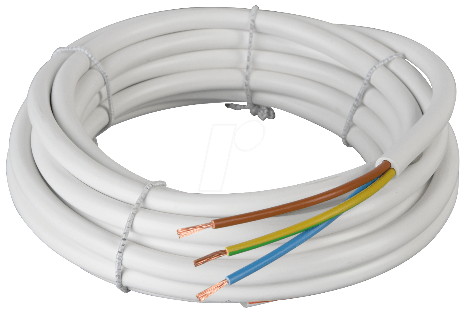 H05VV F315W 100M - Schlauchleitung H05VV-F, 3 x 1,5 mm, 100 m, weiß von FREI