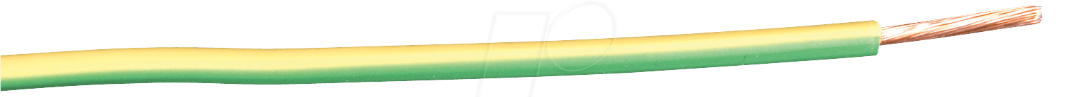 H07VK 1,5-25GG - Schaltlitze H07V-K, 1,5 mm², 25 m, grün / gelb von FREI