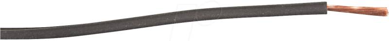H07VK 2,5-50SW - Schaltlitze H07V-K, 2,5 mm², 50 m, schwarz von FREI