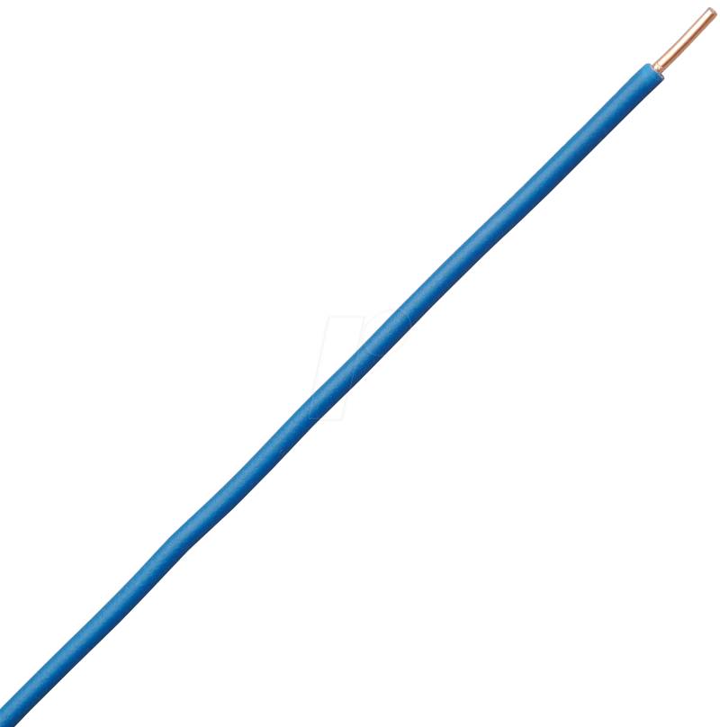 H07VU 1,5-100 BL - Schaltdraht H07V-U, 1,5 mm², 100 m, blau von FREI