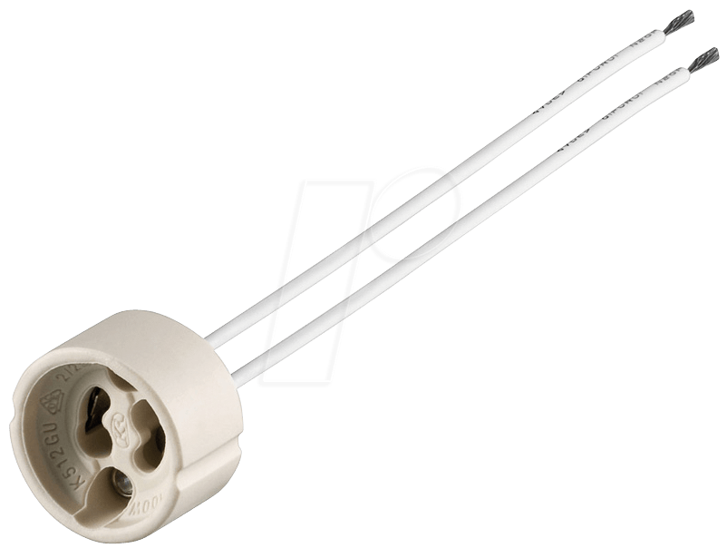 HAL-SOCKEL GU10 - Lampenfassung für Halogenlampen, GU10, Keramik, weiß von FREI