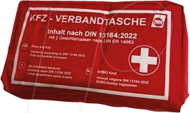 KFZ 23511 - KFZ - Verbandkasten, DIN13164:2022, Tasche von FREI