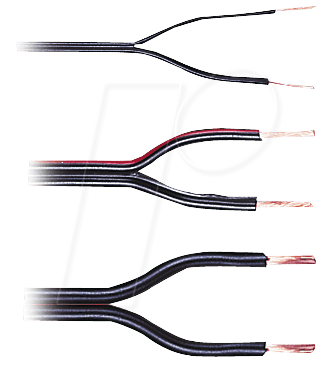LA 215-100 - Zwillingslitze, flexibel, 2x1,5mm², 100m-Ring von FREI