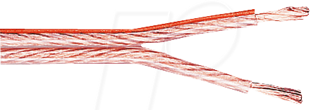 LAT 225-100 - Lautsprecherlitze, 2x2,5mm², transp., 100m-Ring von FREI