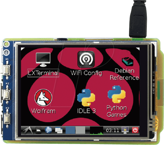 RASP PI 3.2TD 2 - Raspberry Pi Shield - Display LCD-Touch, 3,2'', 320x240 Pixel, IL RASP PI 3.2TD 2 - Raspberry Pi Shield - Display LCD-Touch, 3,2'', 320x240 Pixel, IL von FREI