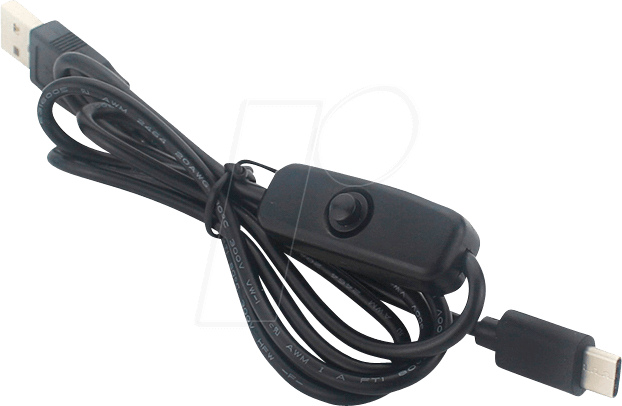 RPI CABLE USB-C - Raspberry Pi - Kabel mit Schalter, A-Stecker > USB-C-Stecker, 10 von FREI