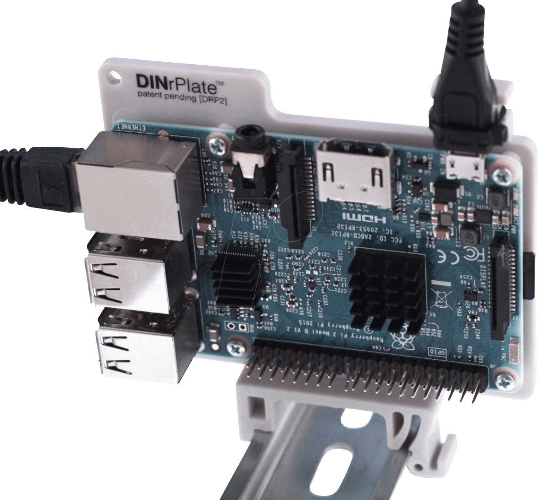 RPI DINRAIL - Raspberry Pi - Hutschienenhalterung, grau RPI DINRAIL - Raspberry Pi - Hutschienenhalterung, grau von FREI