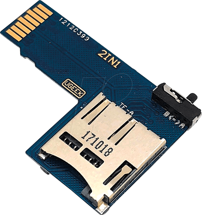 RPI MSD DUAL - Raspberry Pi - microSD-Adapter, dual von FREI