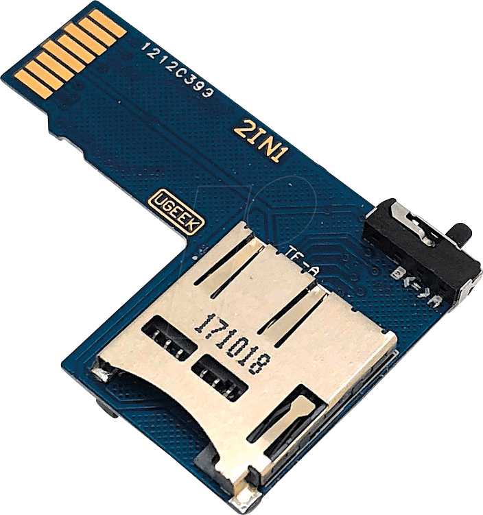 RPI MSD DUAL - Raspberry Pi - microSD-Adapter, dual RPI MSD DUAL - Raspberry Pi - microSD-Adapter, dual von FREI