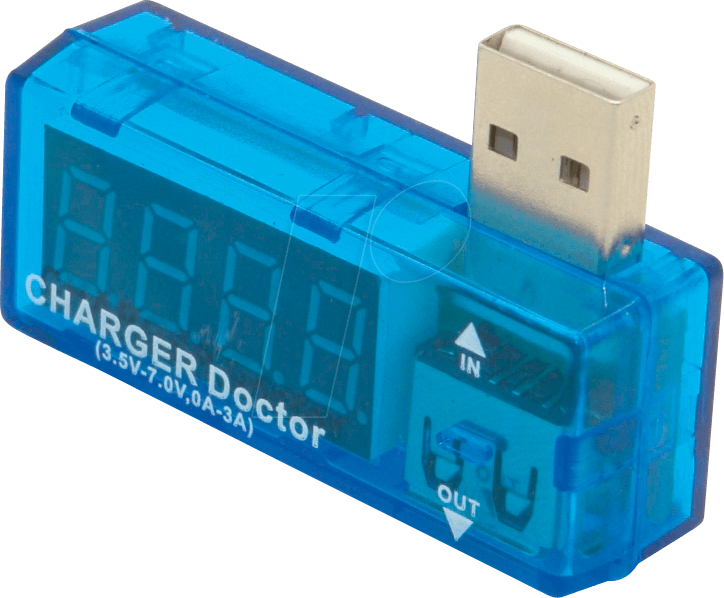 RPI USB METER1 - Raspberry Pi - Ampere-/Voltmeter, 1-fach, USB von FREI