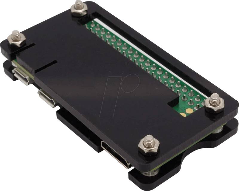 RPIZ CASE BK - Gehäuse für Raspberry Pi Zero, schwarz von FREI