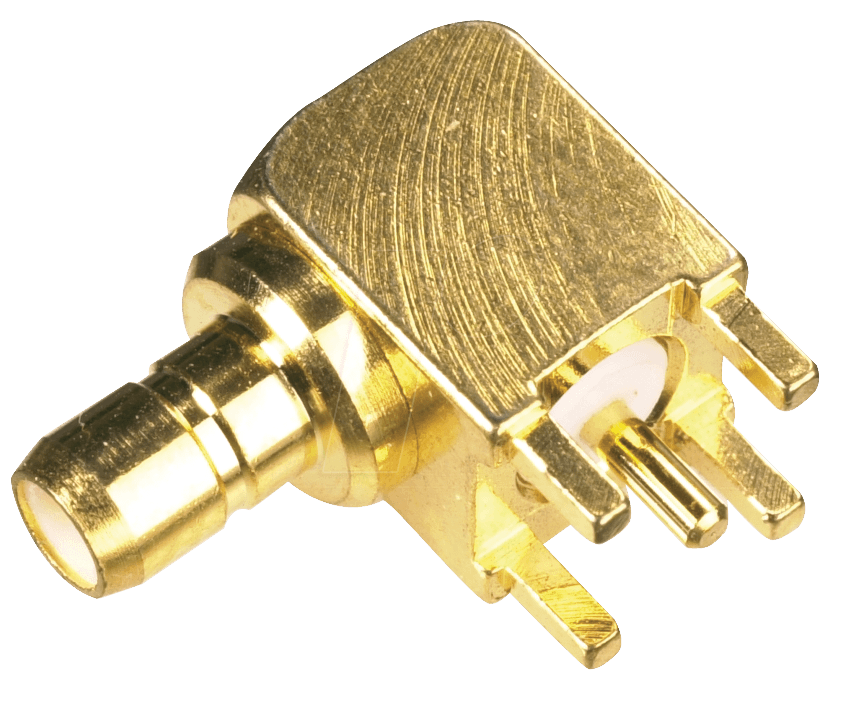 SMB EB2-L174 - SMB-Print-Einbaubuchse 90° für RG174/U SMB EB2-L174 - SMB-Print-Einbaubuchse 90° für RG174/U von FREI