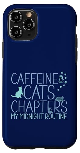 Coffein Cats & Chapters My Midnight Routine Night Cat Owl Hülle für iPhone 11 Pro Coffein Cats & Chapters My Midnight Routine Night Cat Owl Hülle für iPhone 11 Pro von FRESAN Cozy Bookworm Cat Owner Coffee Book Lovers
