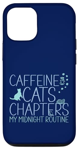 Coffein Cats & Chapters My Midnight Routine Night Cat Owl Hülle für iPhone 12/12 Pro Coffein Cats & Chapters My Midnight Routine Night Cat Owl Hülle für iPhone 12/12 Pro von FRESAN Cozy Bookworm Cat Owner Coffee Book Lovers