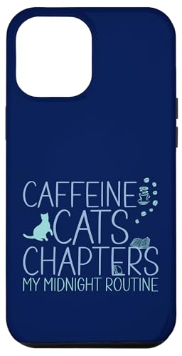Coffein Cats & Chapters My Midnight Routine Night Cat Owl Hülle für iPhone 12 Pro Max Coffein Cats & Chapters My Midnight Routine Night Cat Owl Hülle für iPhone 12 Pro Max von FRESAN Cozy Bookworm Cat Owner Coffee Book Lovers